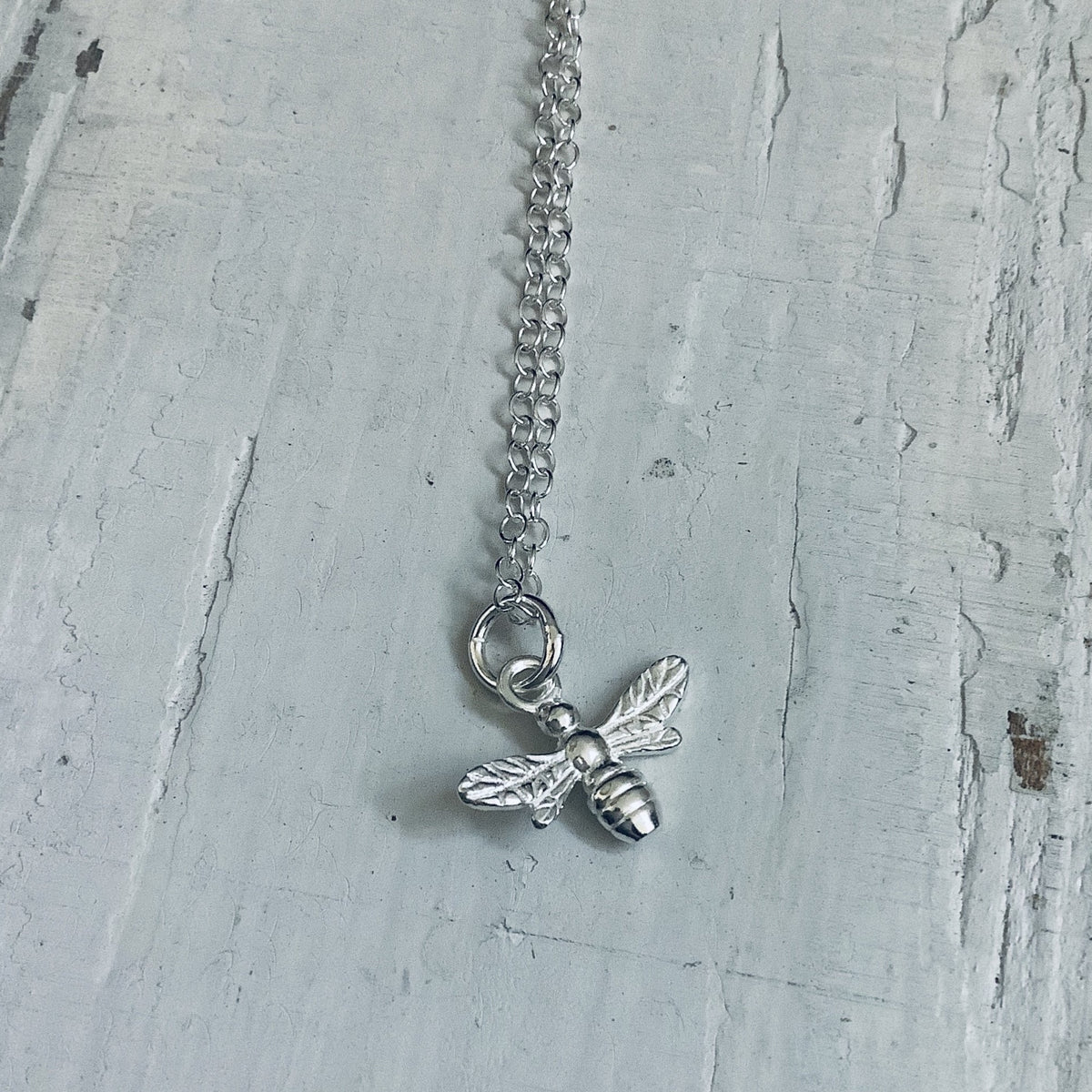 Bee sterling hot sale silver necklace