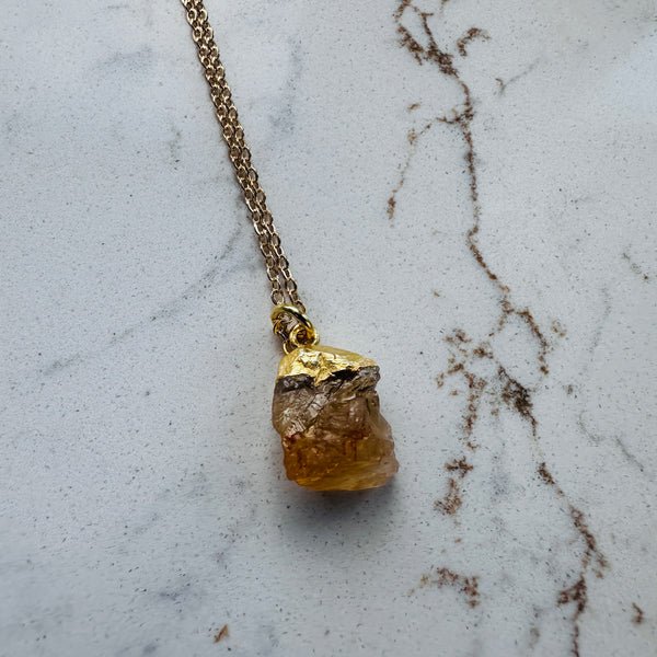 Citrine Charm Pendent
