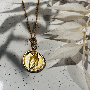 Gold Owl Necklace