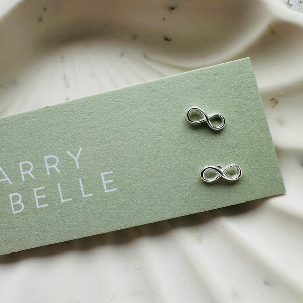 Silver Infinity Earrings