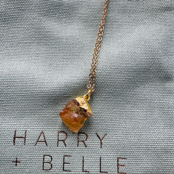 Citrine Charm Pendent